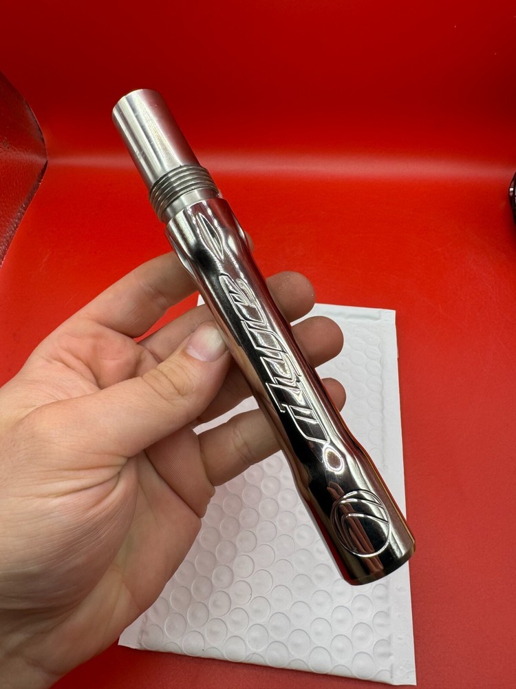 Dye SS Angel Threaded .688 Paintball Barrel Back - Silver