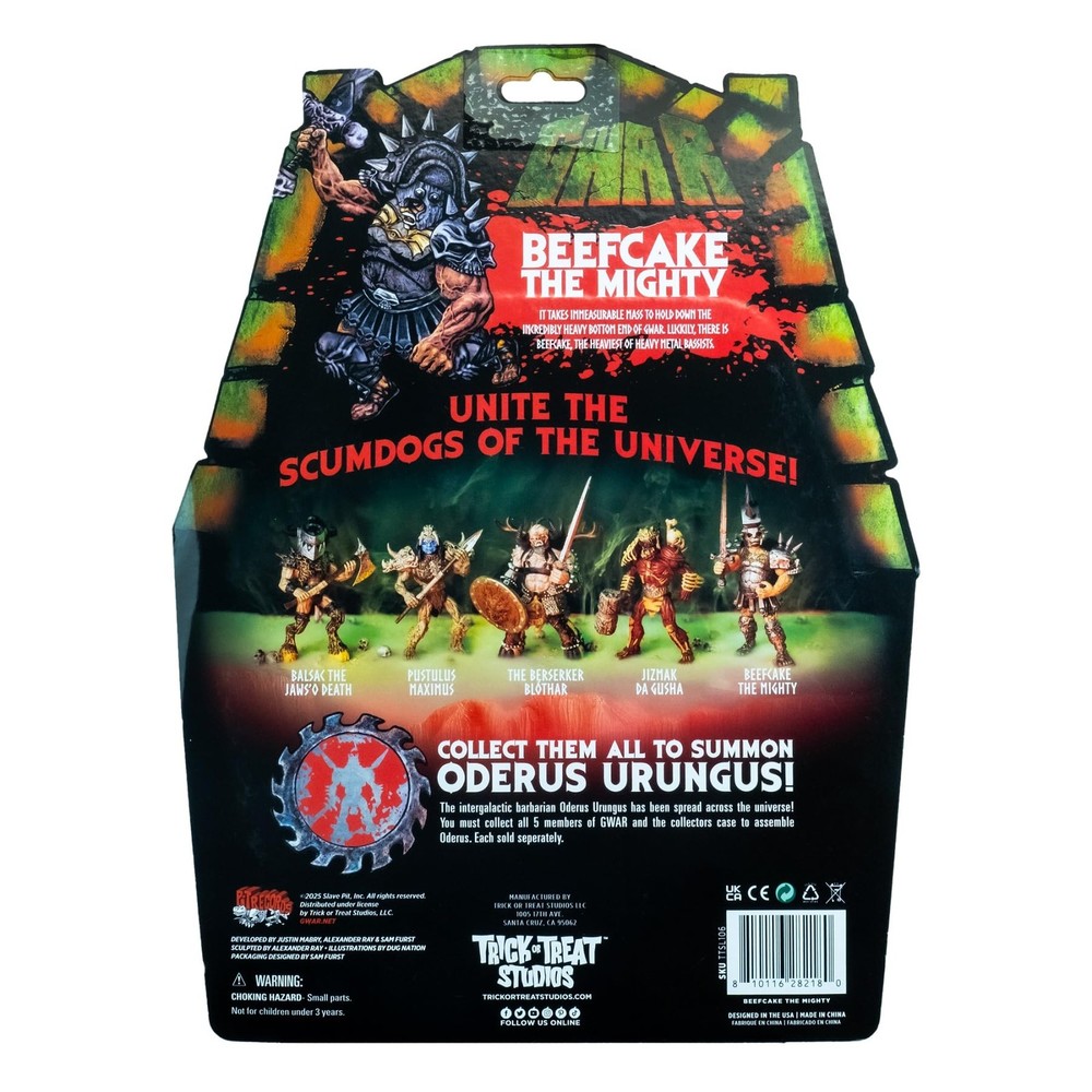 Trick Or Treat Studios GWAR 5 Inch Action Figure | One Size, Multi-colored