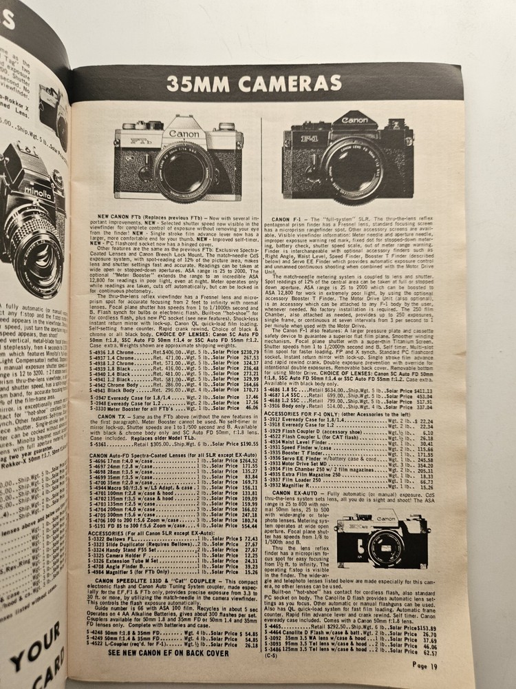 Solar Cine Catalog 1975