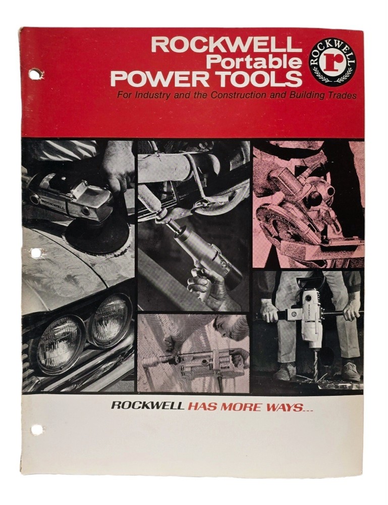 1 ROCKWELL Portable Power Tools Catalog PC-1502 FROM 1969