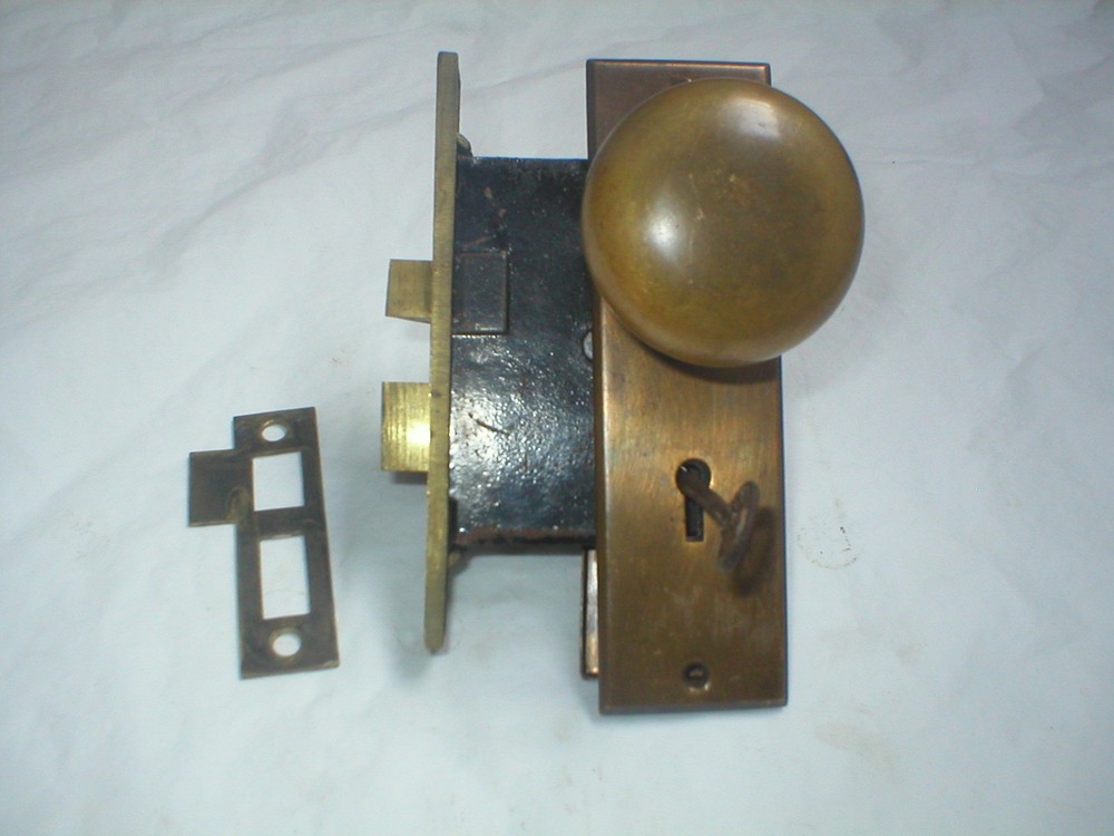 Antique Craftsman Era Solid Brass Door Hardware