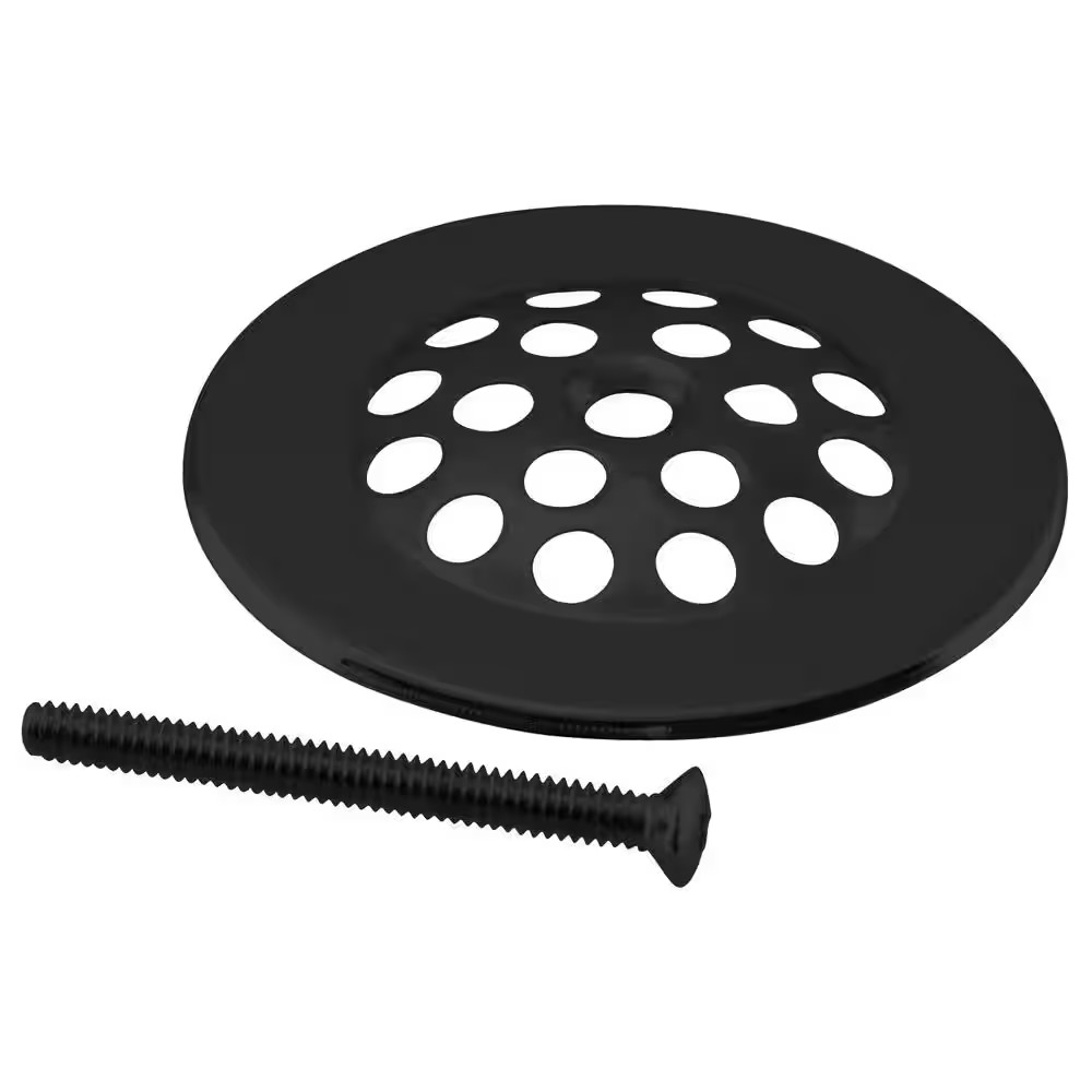 Brass Beehive Grid Strainer in Matte Black