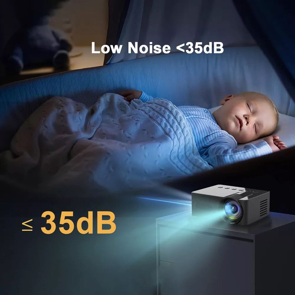 Portable Projector Mini Home Theater 1080P HD Multi-format Compatibility