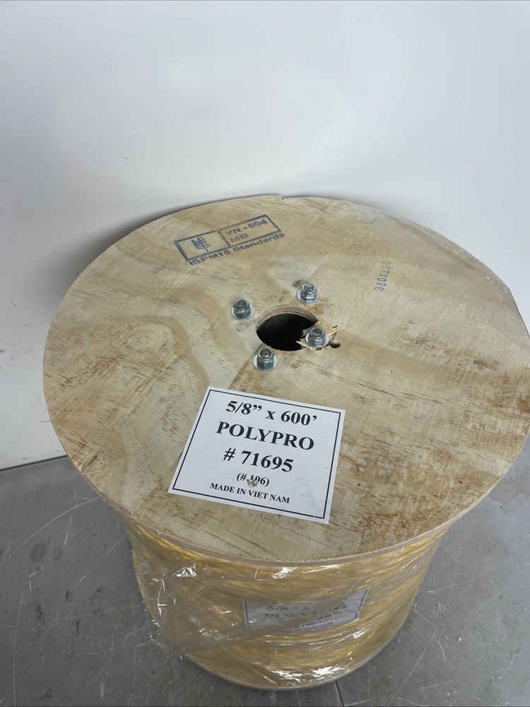 polypro #71695 5/8” x 600’ rope
