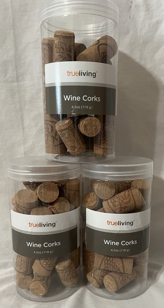 Three (3) Craft Corks True Living Wine Corks 4.2oz
