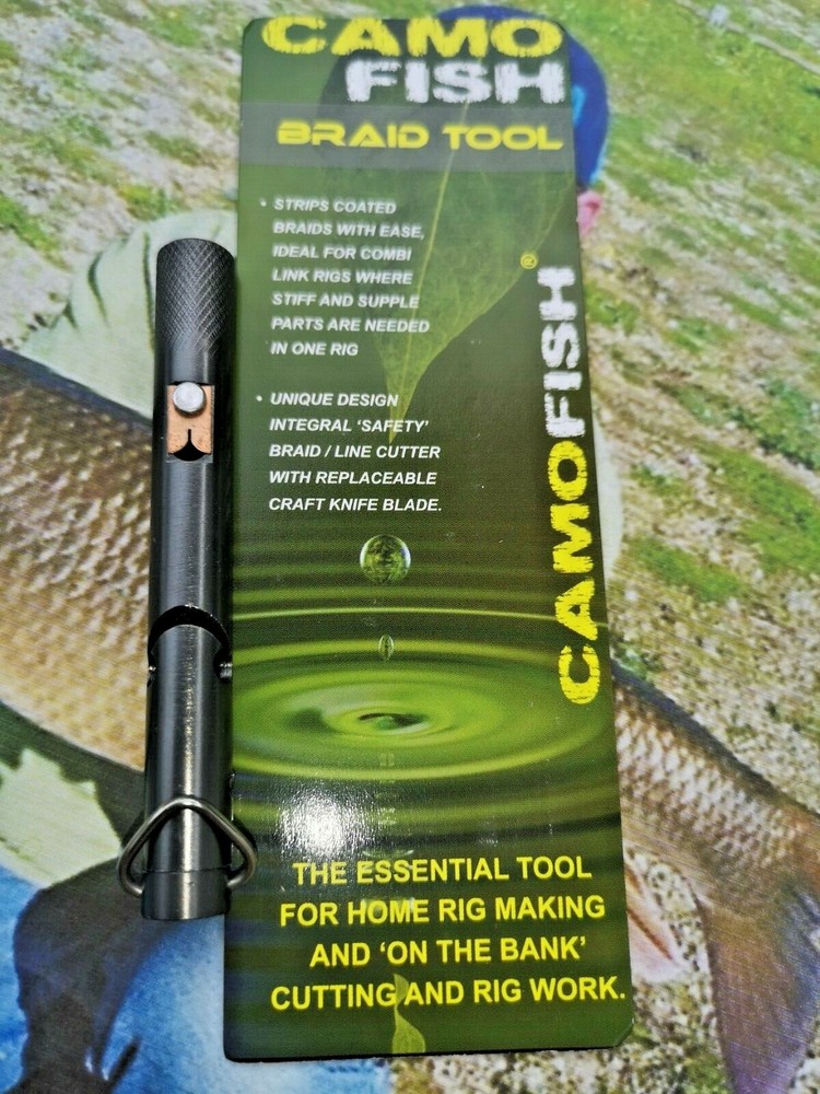 WATERLINE Camofish Braid Tool Essential Tool for Home Carp Rig Making Lines Two