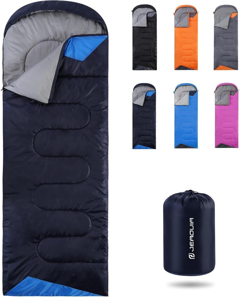 Sleeping Bag for Adults, Navy Blue, Lightweight
