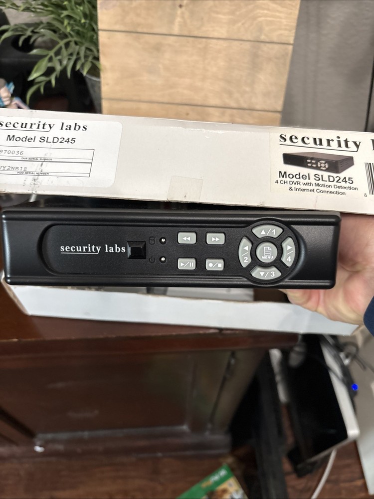 Security Labs SLD245 DVR Digital Video Recorder 4CH DVR