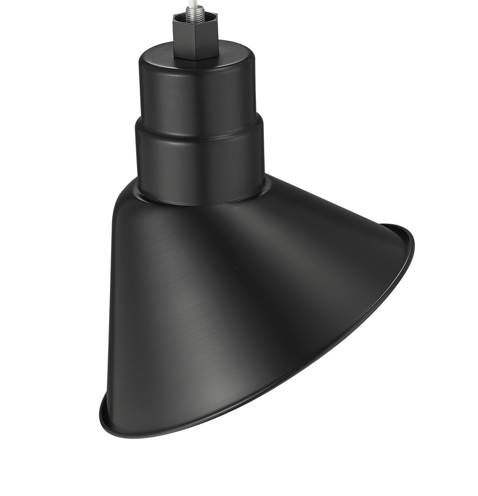 Millennium One Light RAS10-SB Angle Shade, Black