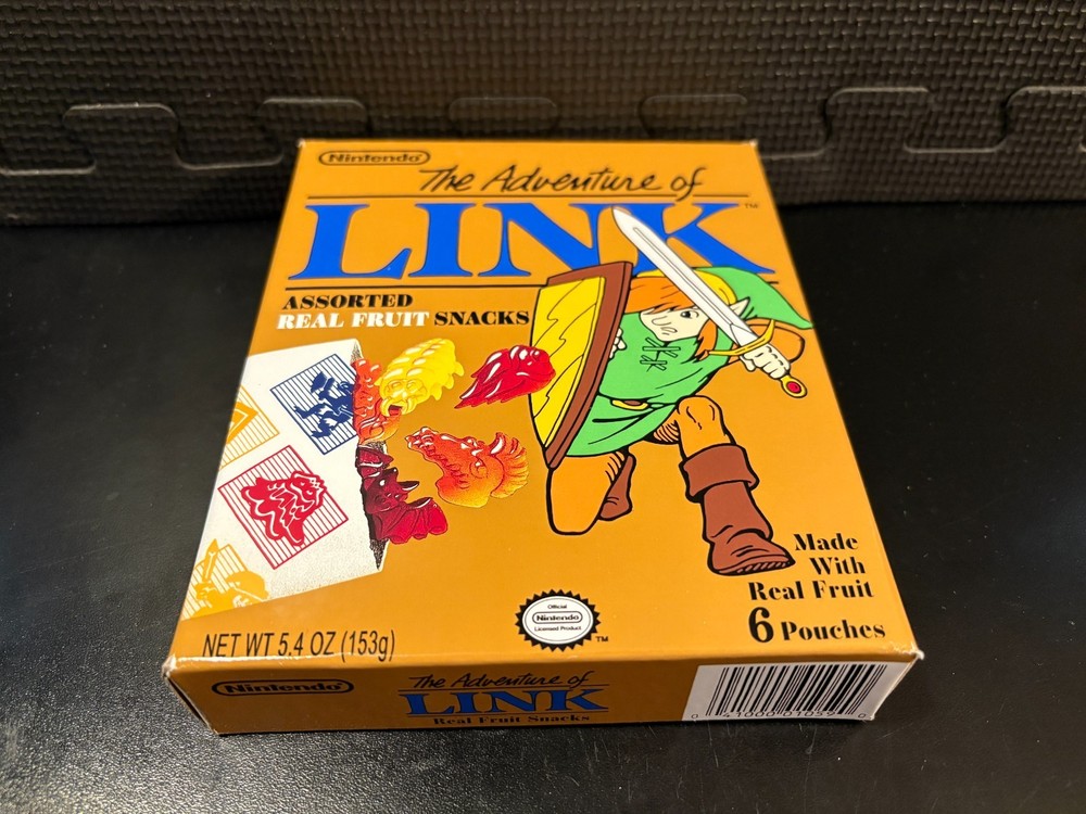 Zelda Adventure Of Link fruit snacks - Empty custom design display box