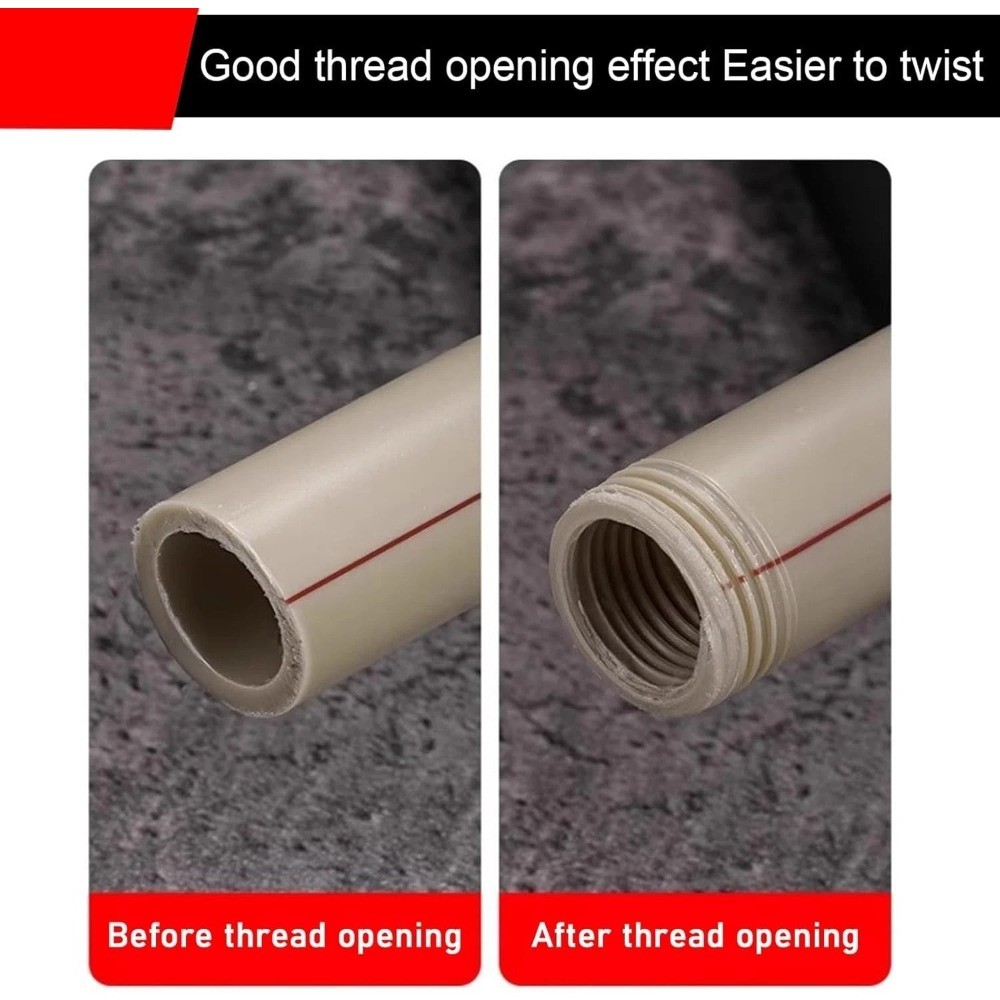 US Integrated Internal & External Pipe Threading Tool For 1/2'' 3/4'' Water Pipe