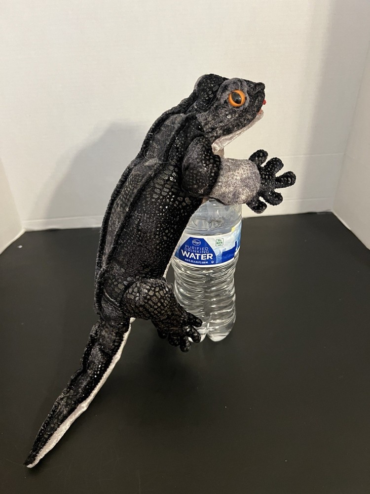 Folkmannis Black Lizard, Iguana Finger Puppet