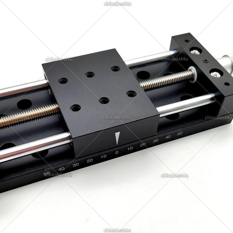 X-Axis Manual Linear Stage Translation Displacement Platform Stroke 80A-DB100