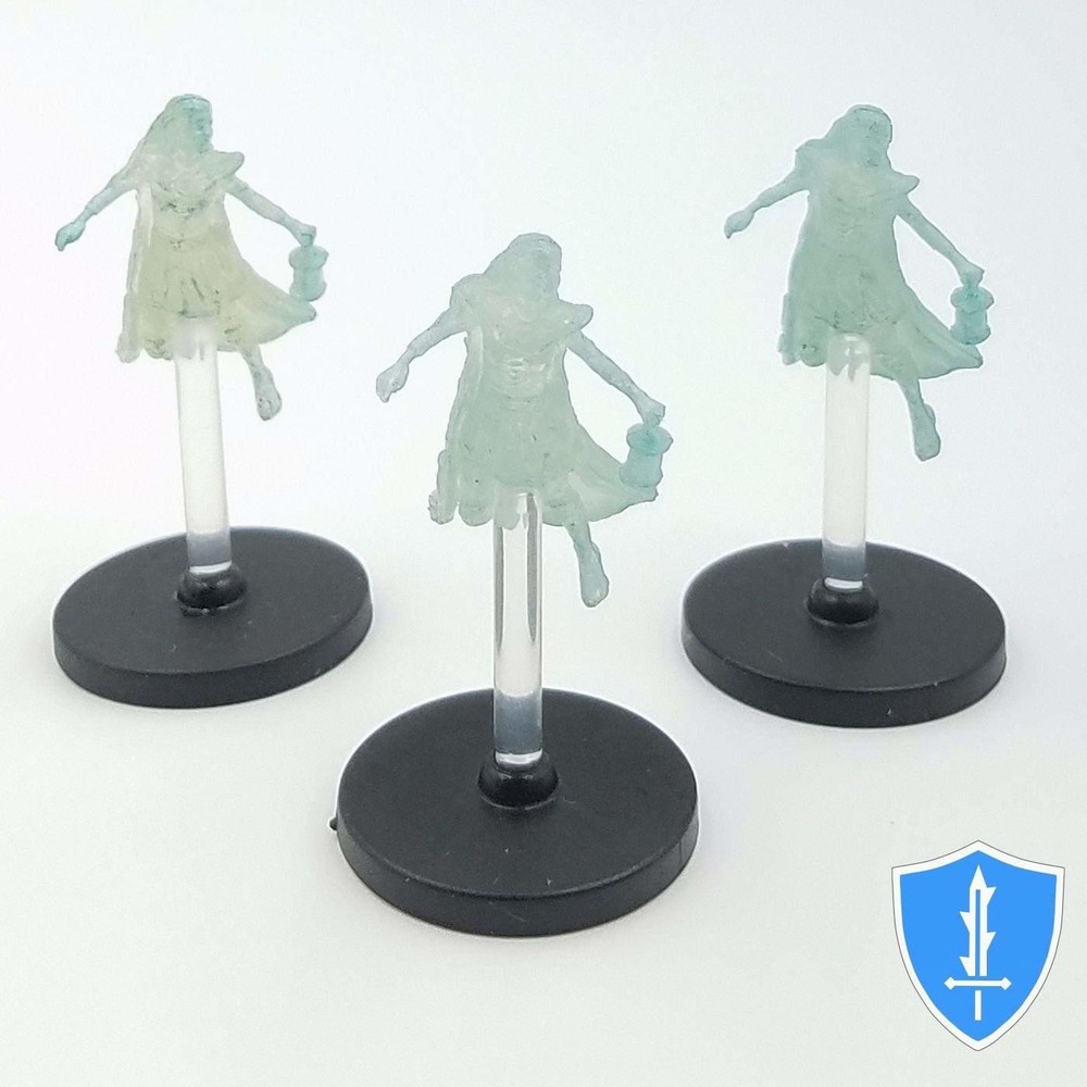 Ghost x3 - Monster Menagerie #19 D&D Miniature