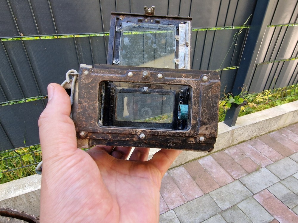 WW2 Original German Carbide Bakelite Lantern From The German Bunker.