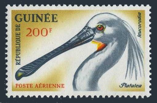 Guinea C42,MNH.Michel 162. White Spoonbill,1962.