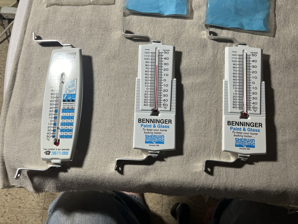 (3) WINDOW SENTINEL ADVERTISING THERMOMETERS NOS (MORCO)