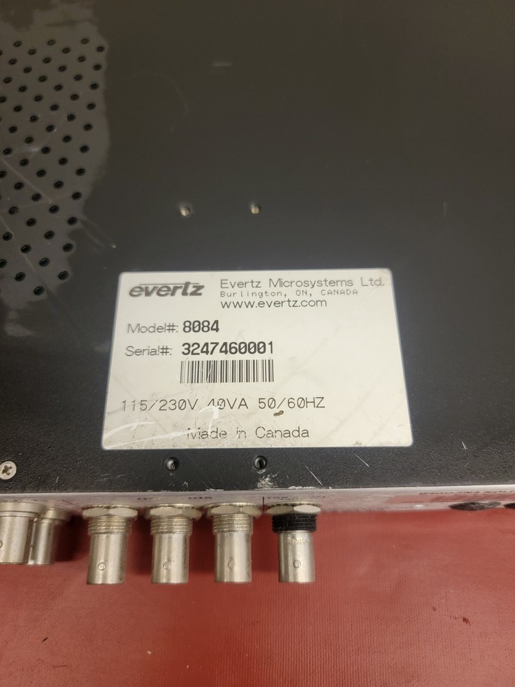 Evertz Model 8084 Digital Closed Captioning Encoder. Fast Shipping!