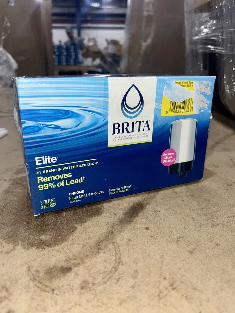 Brita Replacement Water Filters for Brita Tap Faucet Mounts (3-Pack) - NEW