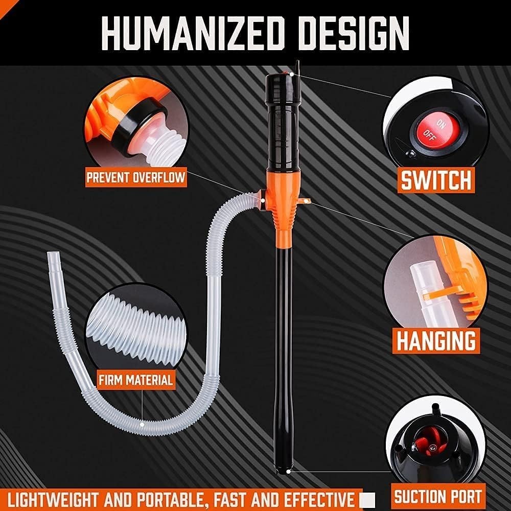 2.2GPM Automatic Transfer Pump - Lightweight Design, Battery-Powered Convenience
