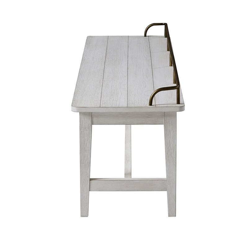 Pendleton Ivory Finished Wood Dining Bench