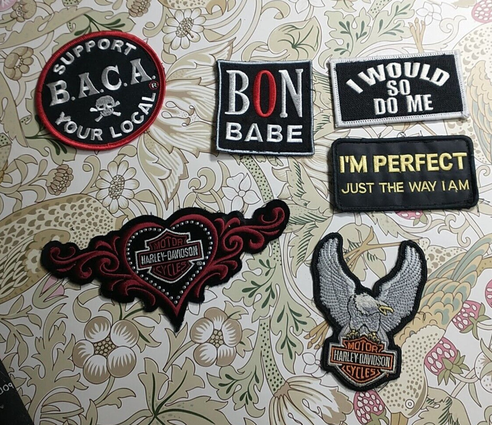 Harley Davidson Patches And Handkerchief Set