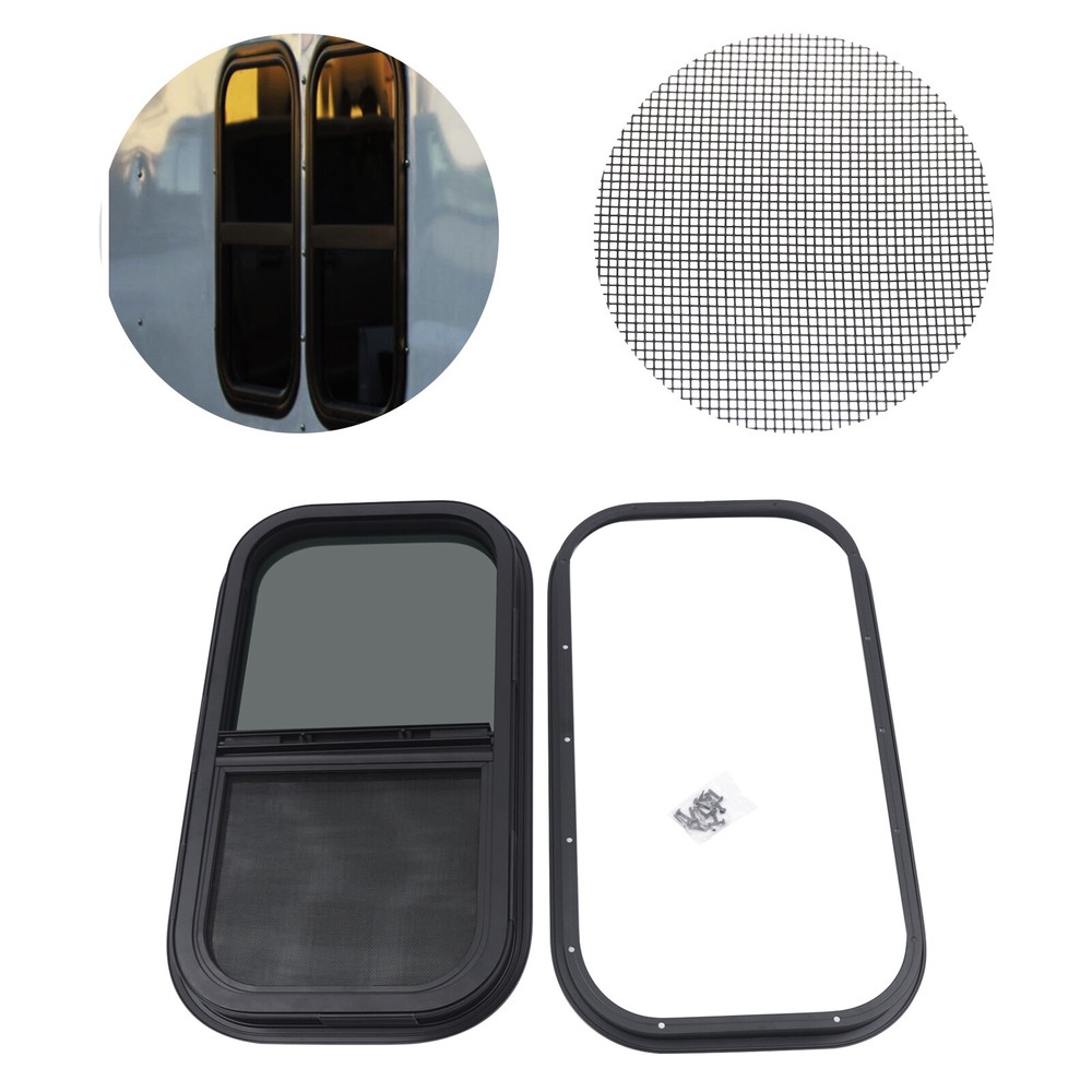 Trailer Window Vertical For RV Camper Teardrop Cargo Vertical Sliding Windows