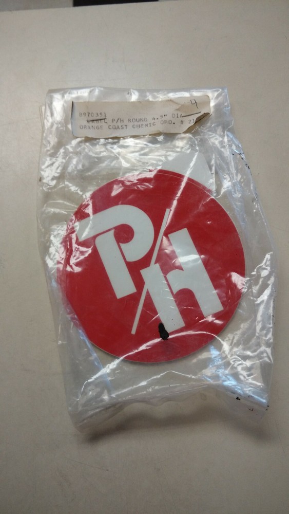 Pullman Holt  Decal 4.5" DIAmeter B970351  for Floor Machine