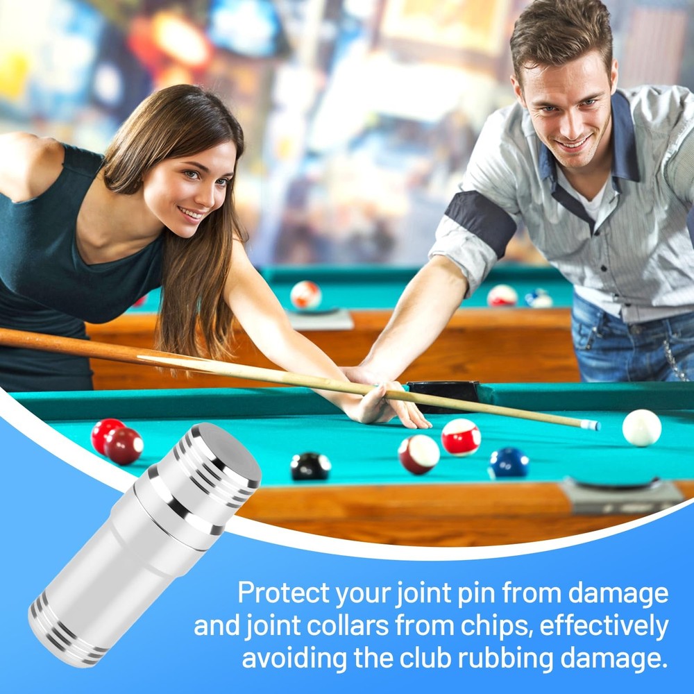 1 Pair Stick Joint Protector, 3/8 X 10 Pool Joint Thread Cap, Pool Cue Joint ...