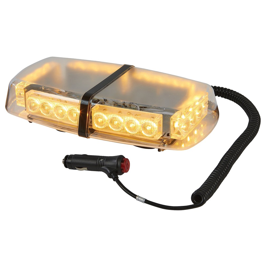 Ironton LED Warning Light Bar, 12in., 24 Watts, Clear Lens