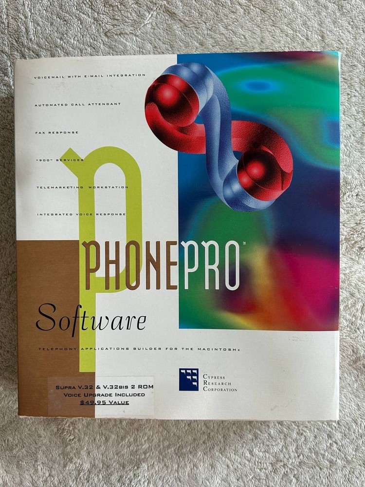 PhonePro V.32 Apple Macintosh software telephony Applications Builder for Mac
