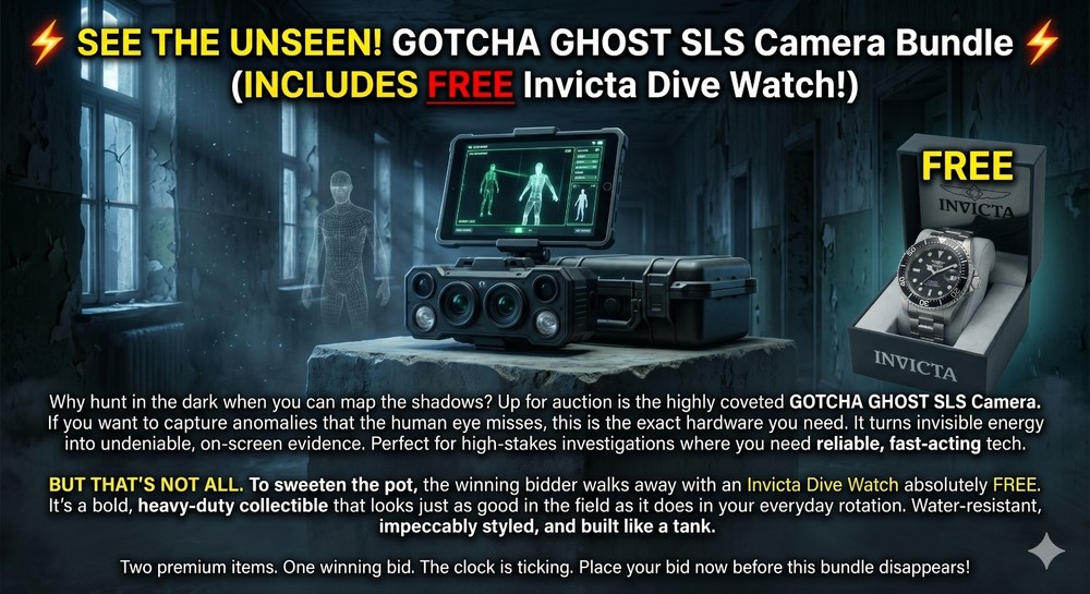 GOTCHA GHOST SLS CAMERA SYSTEM, w/Bonus INVICTA Dive Watch