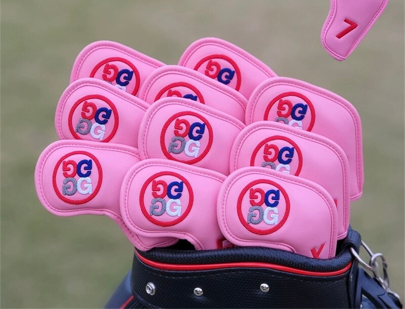G/FORE Iron Headcover Set 4-P,A,S,X (10pcs) - Pink
