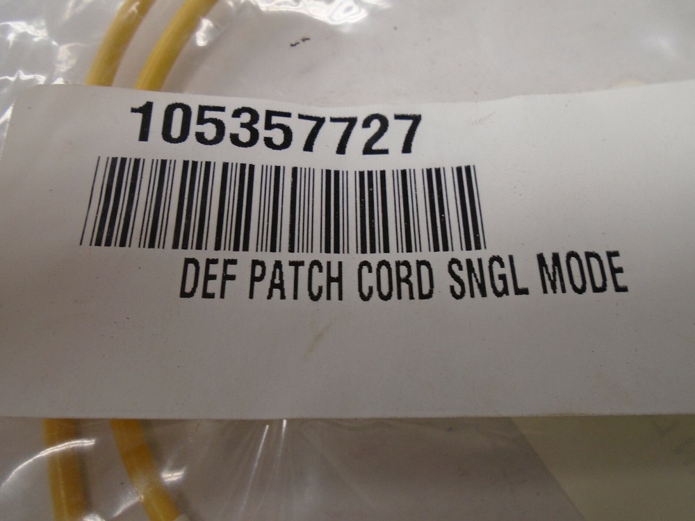 Fiber Optic DEF Single Mode Patch Cord 2' New 816M