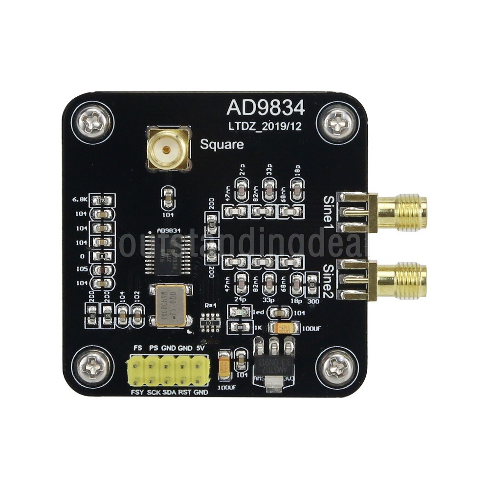 AD9834 Signal Generator Module Circuit Board Sine Triangle Square Wave Output #