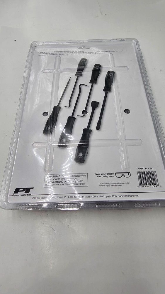 Performance Tool 6 Piece Hook & Pick W947 Durable Double-Injection