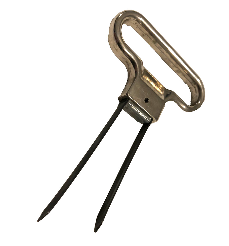 Vintage Metal Blade Style Cork Puller Wine Bottle Opener