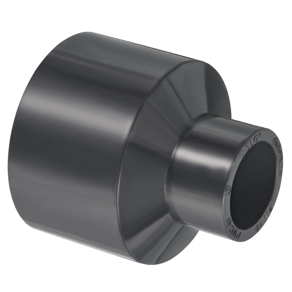 UPVC Reducer Pipe Fitting 2x1" Socket Straight Coupling Adapter Connector Grey