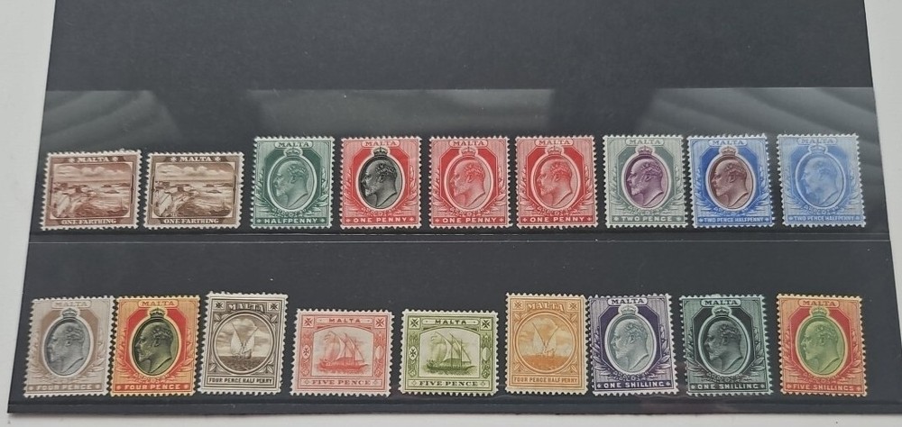 Malta 1904-14 SG45/63 - 1904 Definitives Mounted Mint