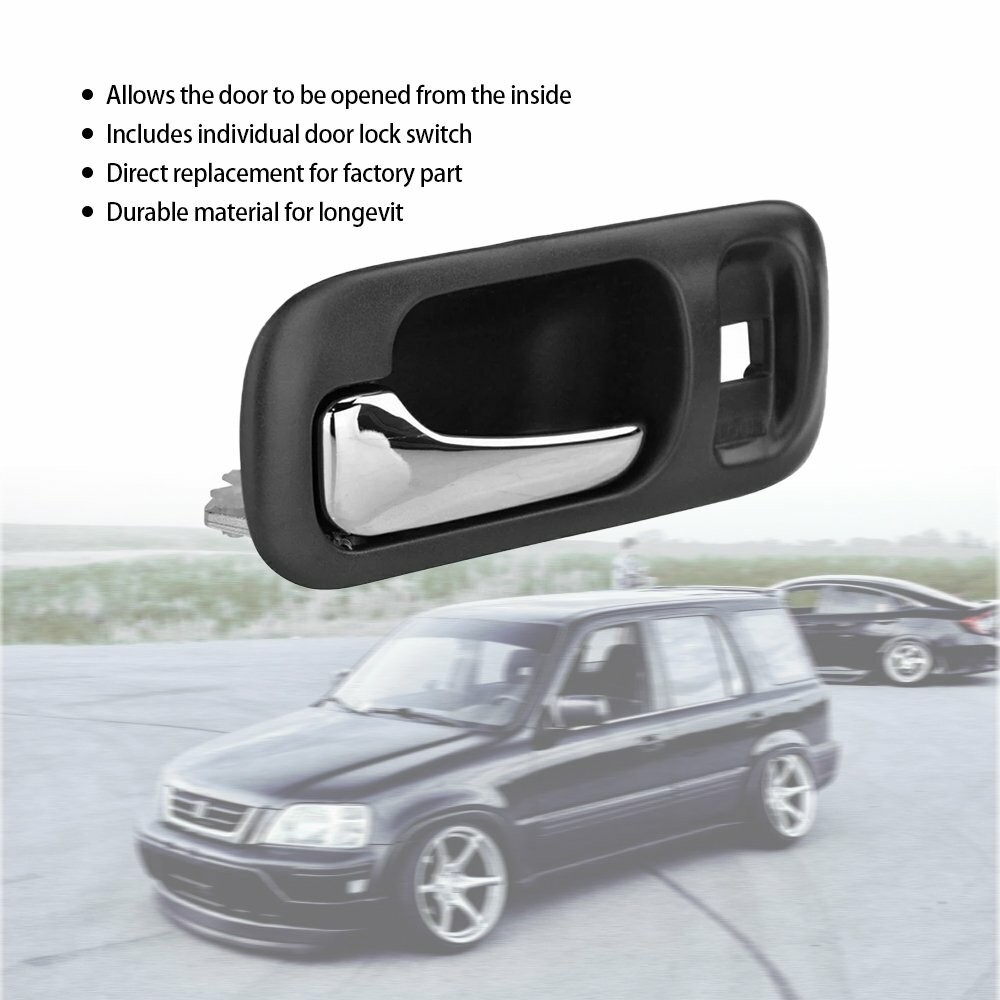 Fit Honda CRV 97-01 Inside Interior Door Handle Front Left Driver Side Black EAH