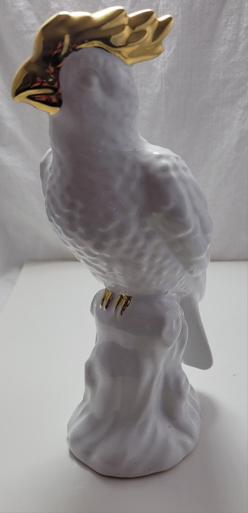 Vintage Ceramic Cockatoo Parrot Figure.