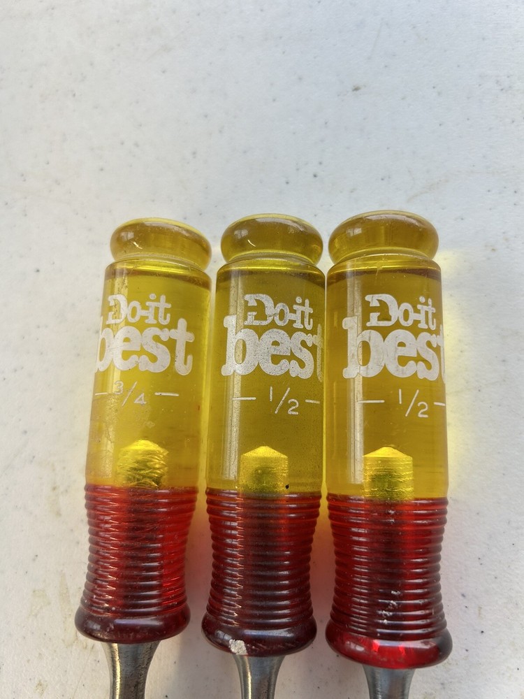 Woodworking 3 Pc Chisel Set 3/4 2-1/2” Wide Doit Best Brand