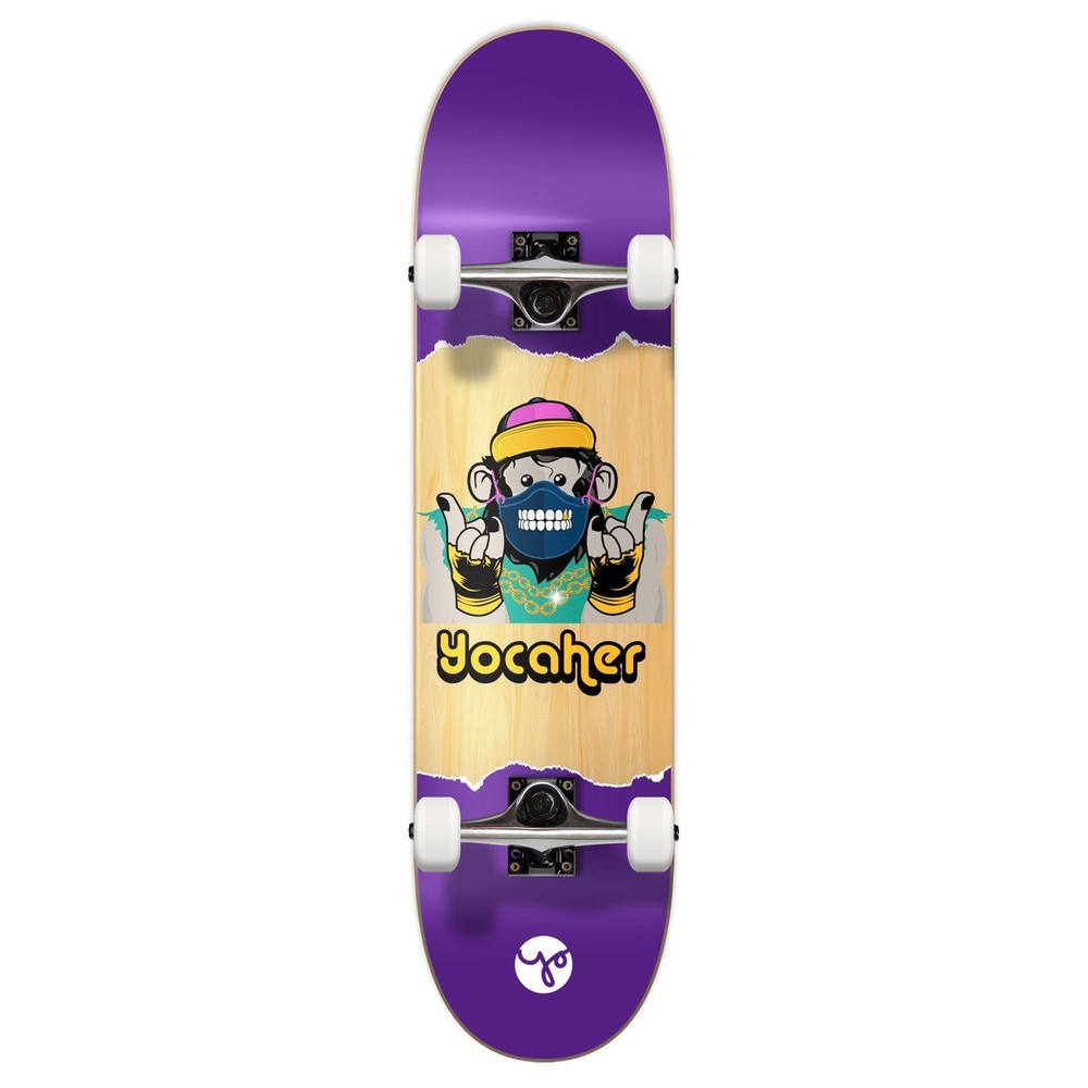 Graphic Skateboard 7.75" Complete - Chimp Series - Speak No Evil