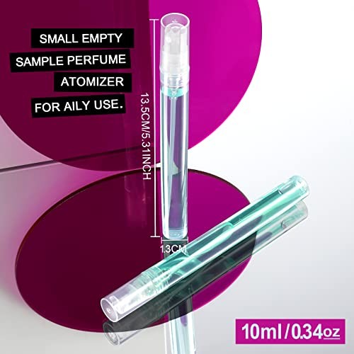 Mini Spray Bottle 20PCS Perfume Bottle Empty Perfume Atomizer, Plastic 10ml