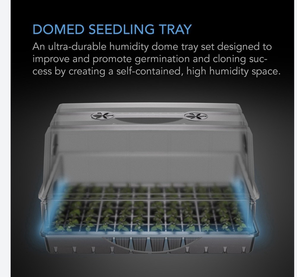 HEAVY-DUTY Humidity Dome 6x12 Includes Height Extension Kit