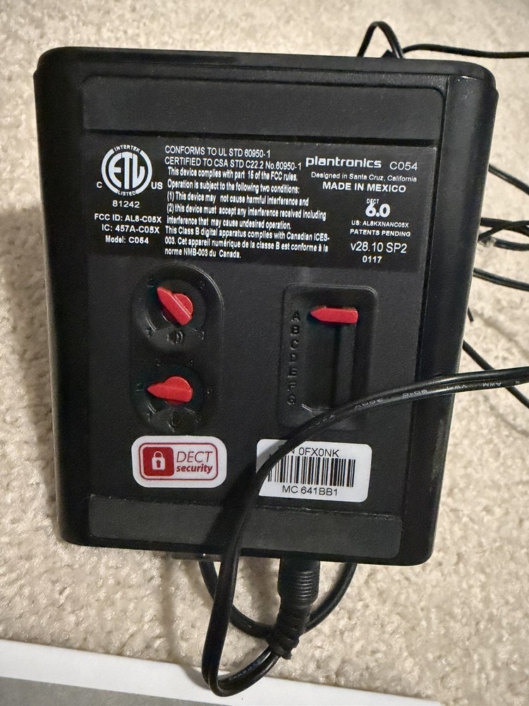 Plantronics CS540 Wireless DECT Headset System – (Opened Box) plus Extras