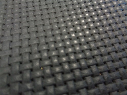 LEATHER HIDE BLACK WOVEN TEXTURED 65" X 42 1/2"