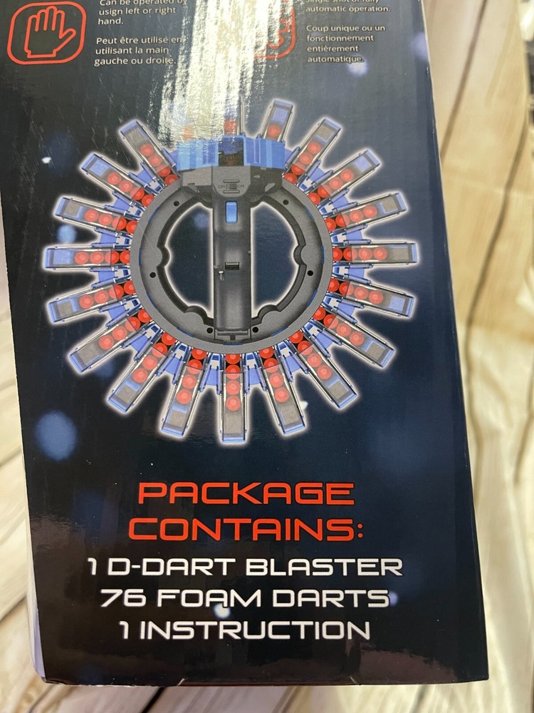 D-DART Blizzard Blaster - Fully Automatic Motorized and Rapid Fire Blaster Toy
