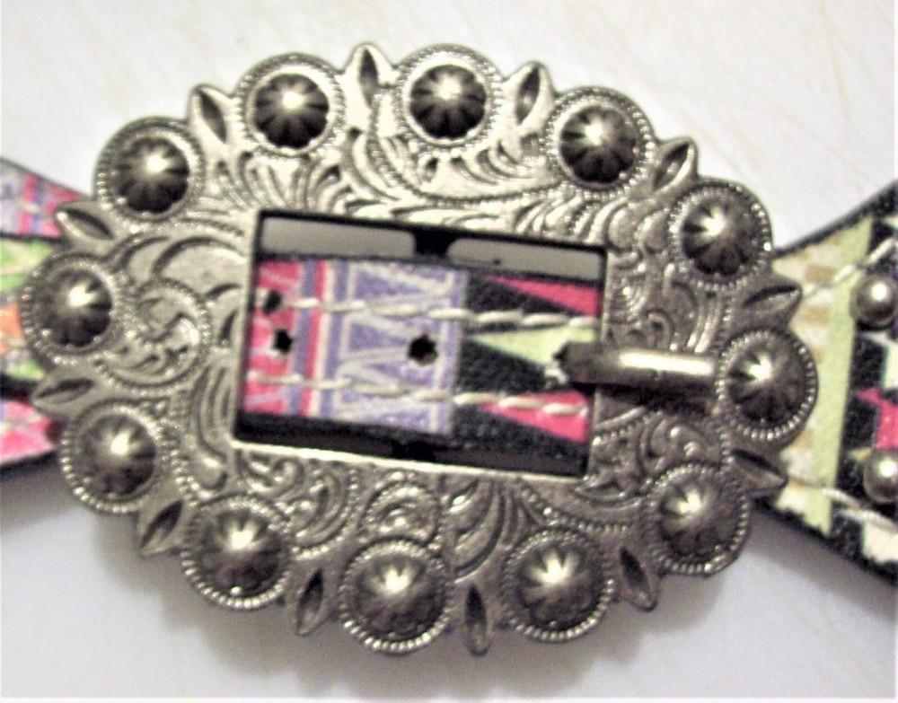 Showman Western Spurs Straps Quality Leather Metal Studs