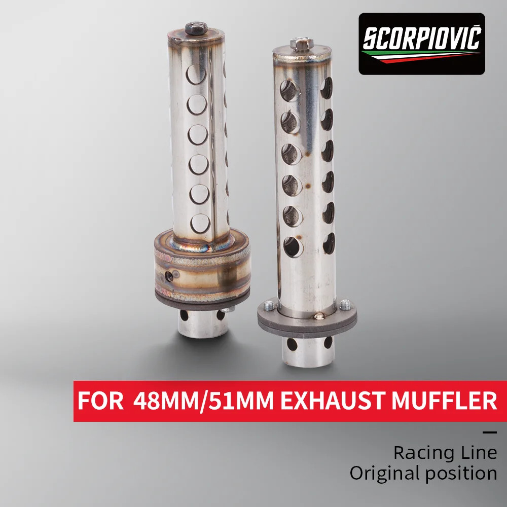 DB Killer Muffler Upgrade Accessory, Plug-in Type, Adjustable, 48/51mm